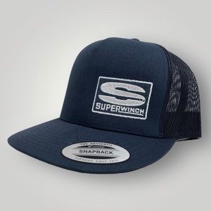 Superwinch SnapBack Trucker Hat New w/Brim Sticker!
